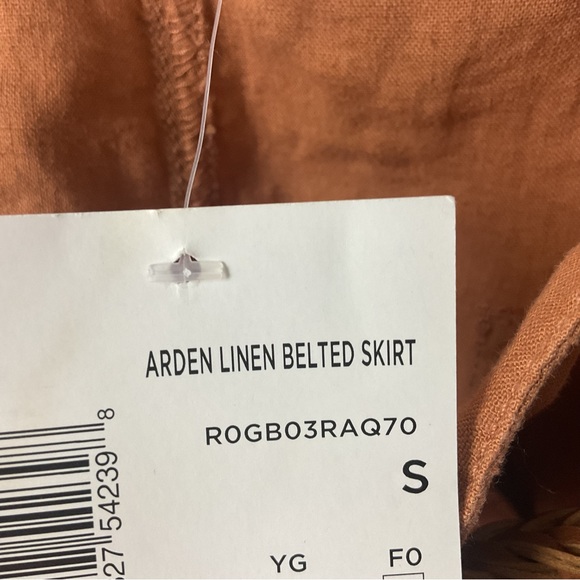 NWT GBG Women’s Coopertone Arden Linen Belted Short Skirt, Size Small - Picture 5 of 6